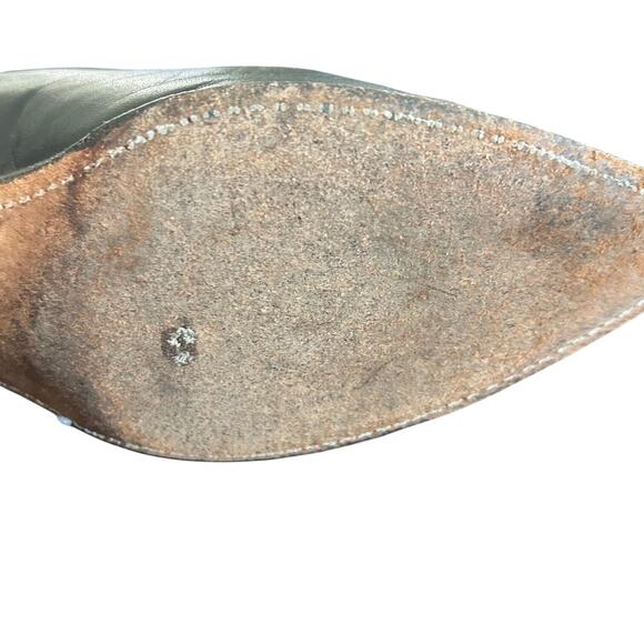 Code West Cowgirl Boots Black SZ7M Leather Western Classic Point Toe - Picture 11 of 16